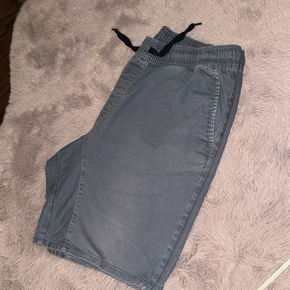 George [g] men’s casual shorts elastic waistband Blue w/ pockets Medium (32-34) - Picture 8 of 8